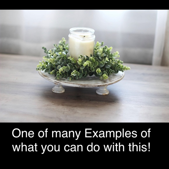 Artificial Eucalyptus Wreath. Size 13” l x 3” w x 13” h - Picture 2 of 6